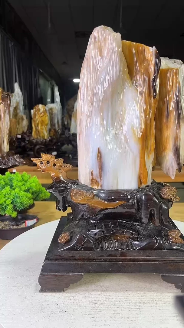 未镶嵌珠宝奇石硅化玉950