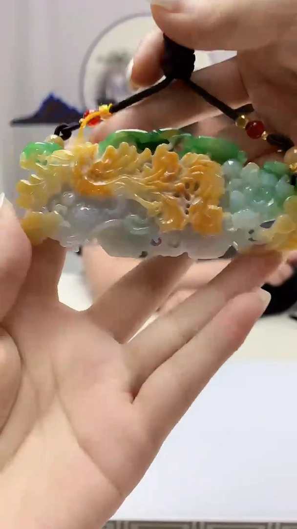 定制翡翠未镶嵌5060ms-毛货91凤凰