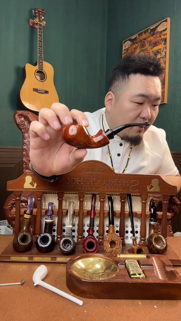 石楠木木雕款意大利进口石楠木烟斗
