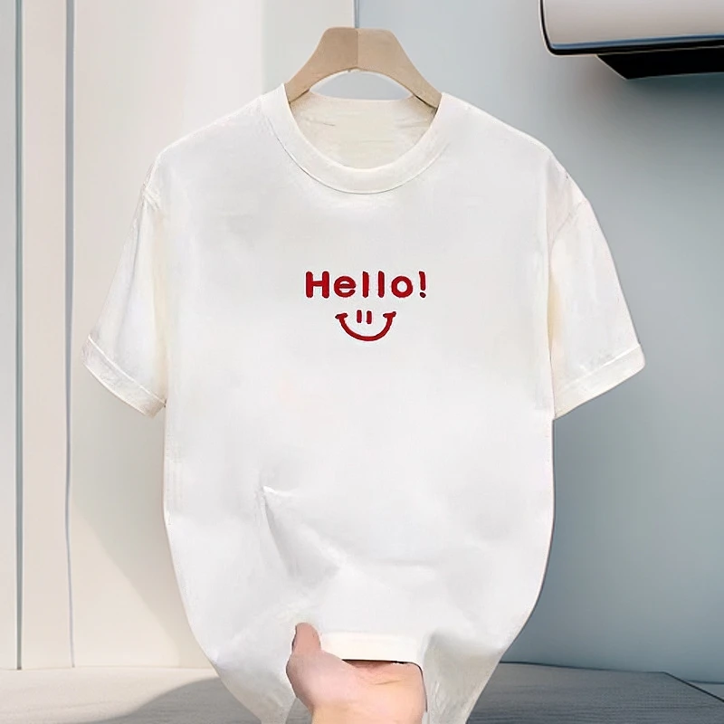 仓石一树潮牌休闲夏季圆领短袖T恤男宽松印花百搭半袖情侣装体恤