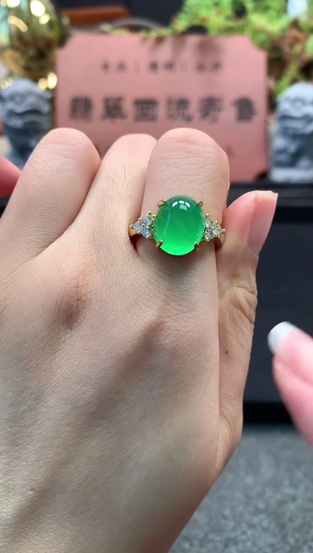 合金戒指玛瑙/玉髓戒指