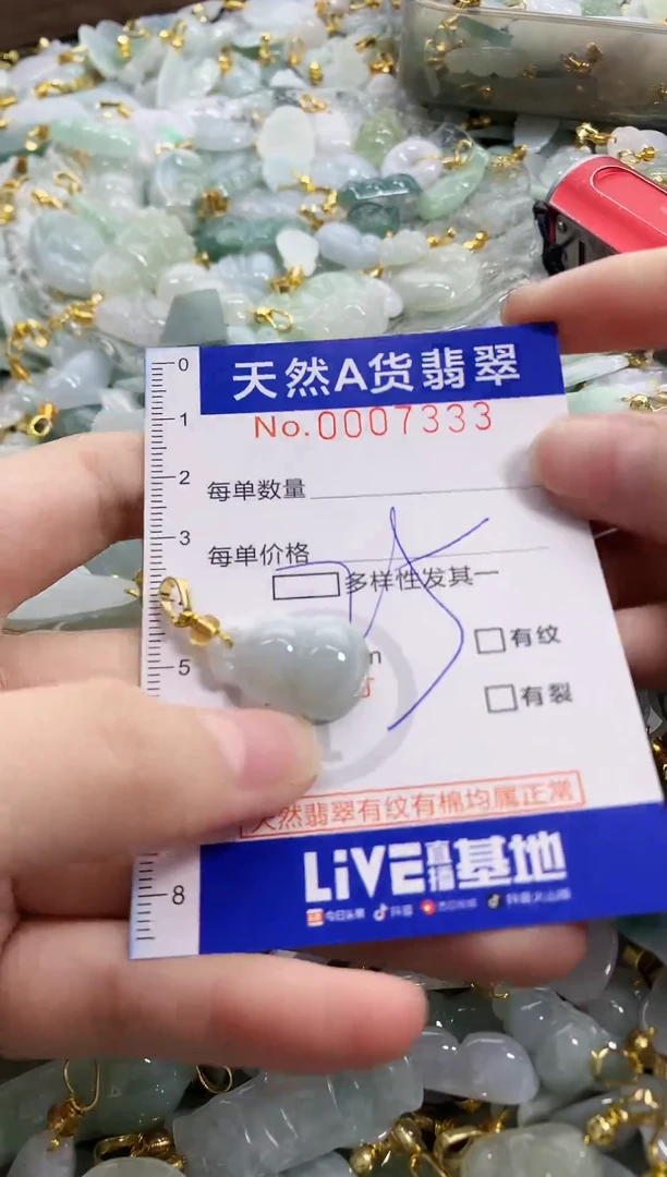 颈饰未镶嵌翡翠天然A货翡翠