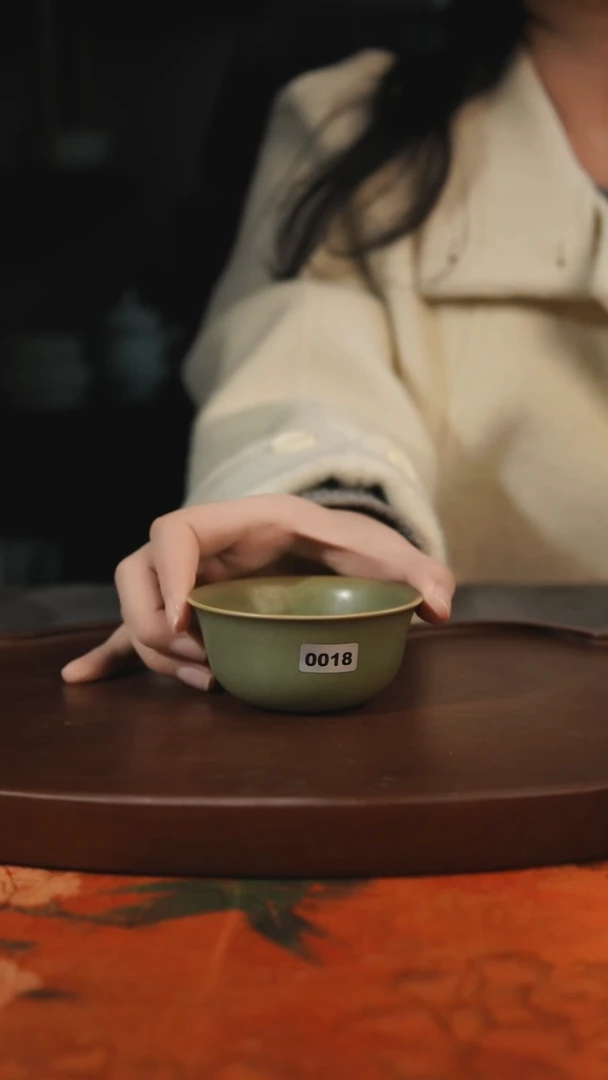 杯子瓷领*柴烧 汝州原产地原矿仿古老釉018