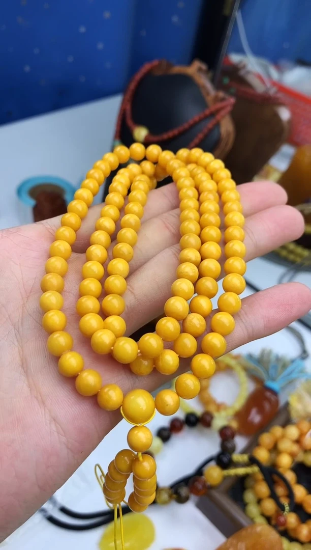 裸石蜜蜡未镶嵌链子卡7