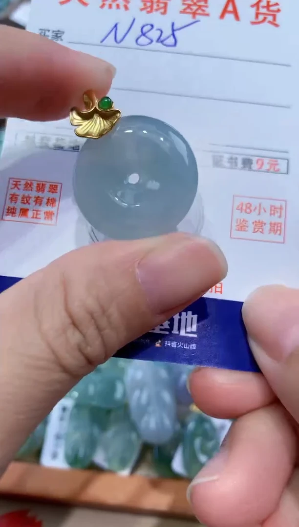 颈饰未镶嵌翡翠天然翡翠A货挂件