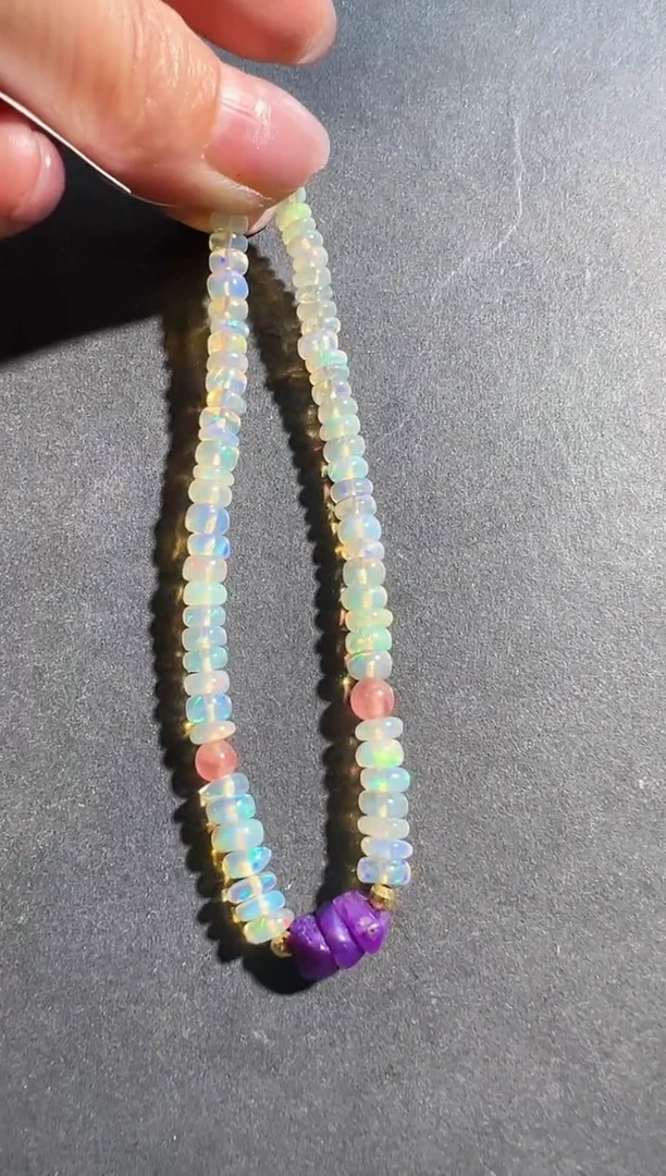 【闪购商品】欧泊手链未镶嵌多样性发一