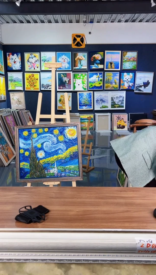 【闪购商品】油画35号 50*60 星空-手绘油画
