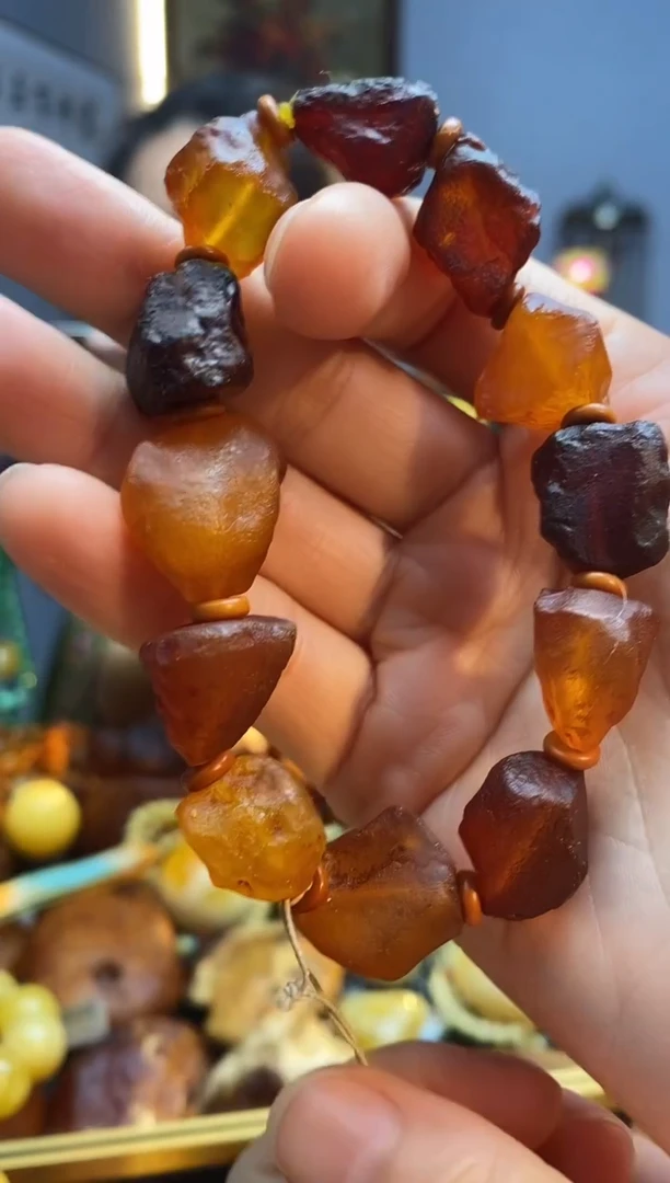 手链琥珀未镶嵌手串