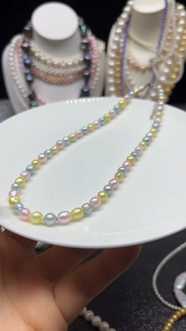 淡水珍珠未镶嵌颈饰多人
