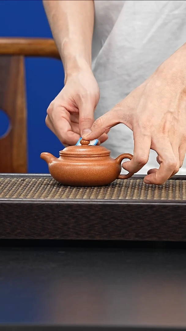 茶壶紫砂全手工黄降坡扁腹