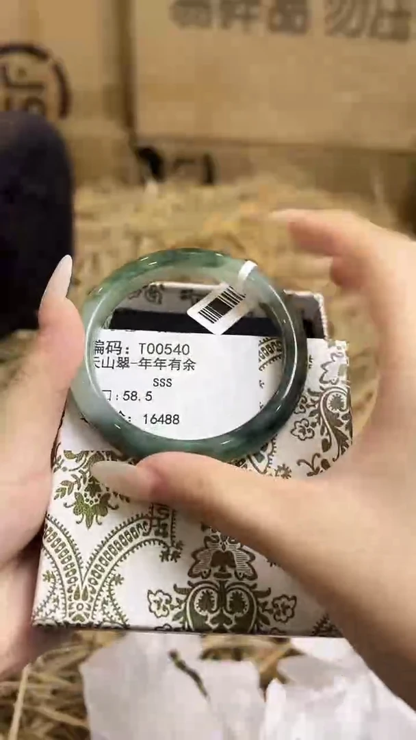 未镶嵌手镯石英质玉T00540