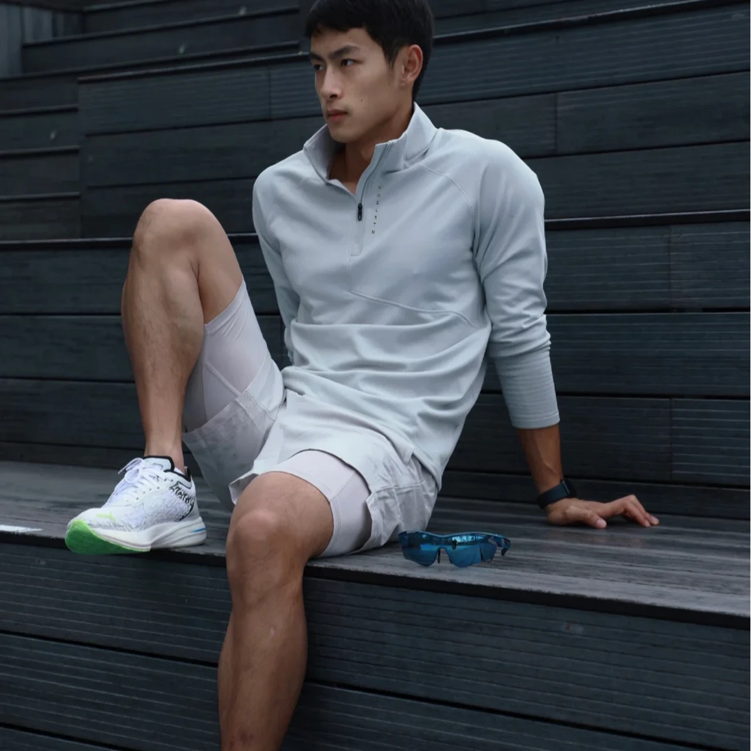 HUMBLE STONE悍石 城市机能系列！春季速干立领运动打底衫25006