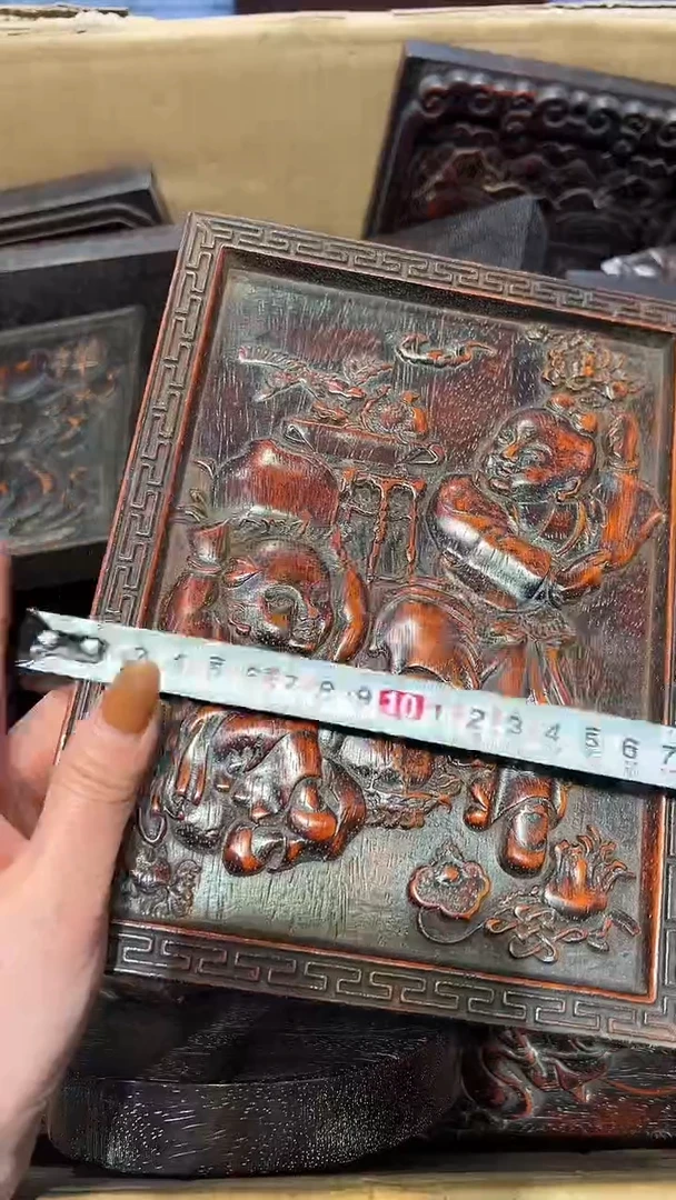 木紫檀雕刻一物一拍