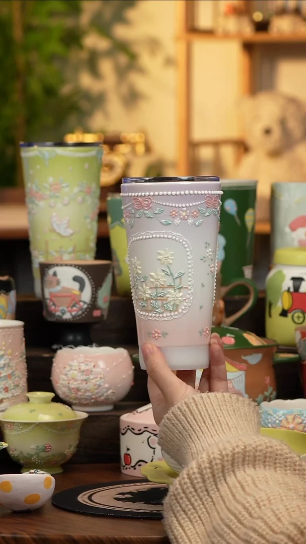 瓷片瓷T083景德镇原创手工陶瓷