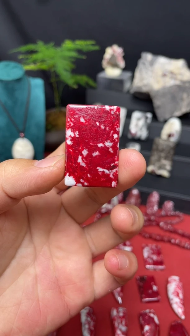 天然辰砂遥**上无事牌吊坠