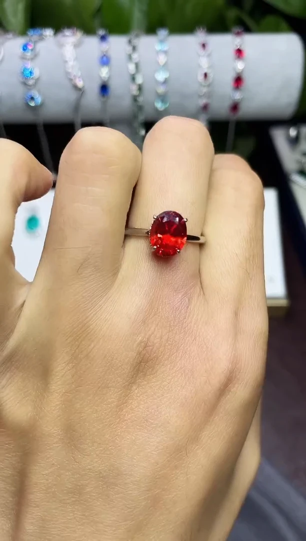 合金合成钻石芬达戒指