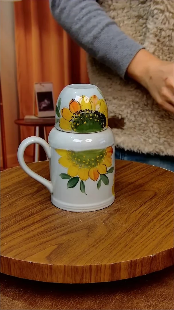 杯子陶景德镇手工手绘釉下彩陶瓷