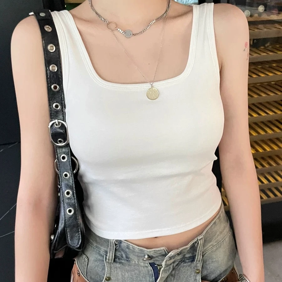 美背吊带背心女外穿2025夏季新款带胸垫文胸一体内衣内搭打底上衣