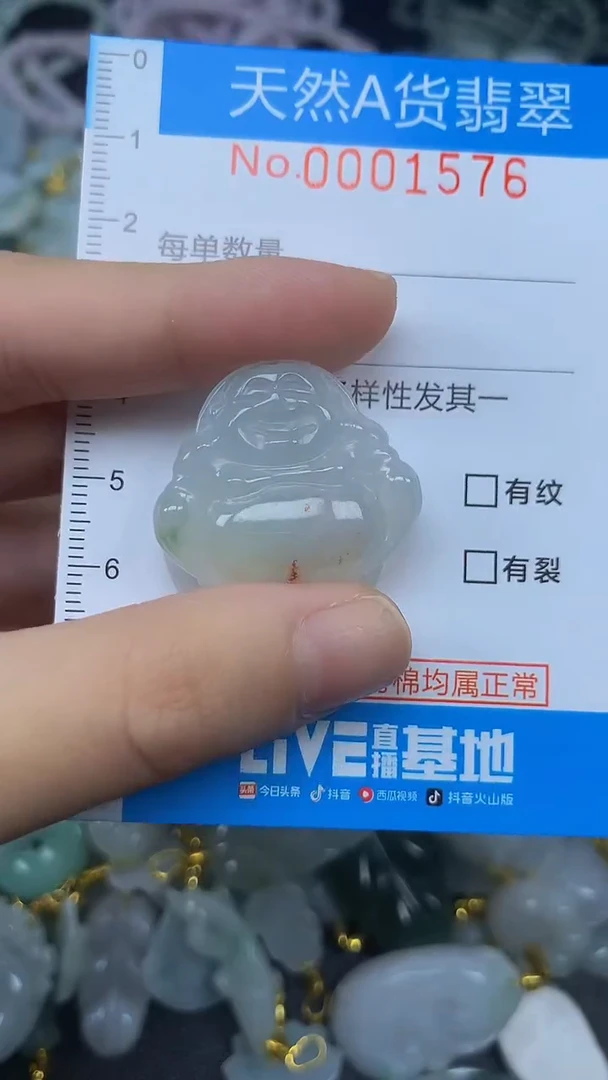 颈饰未镶嵌翡翠净货挂件-1576