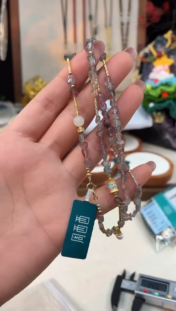 颈饰银S925镶嵌碧玺@@D921F019509