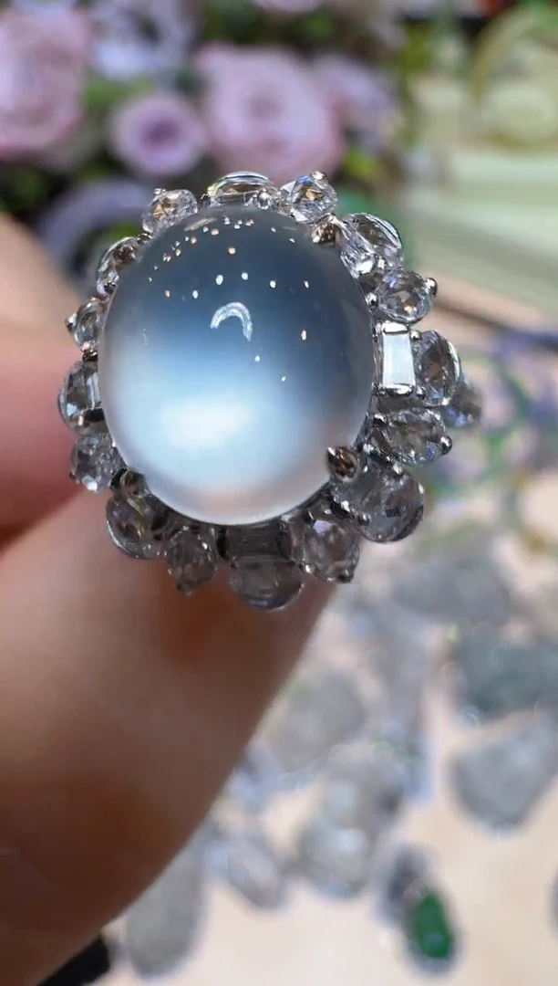 翡翠戒指18K金镶嵌多样性团购发一件