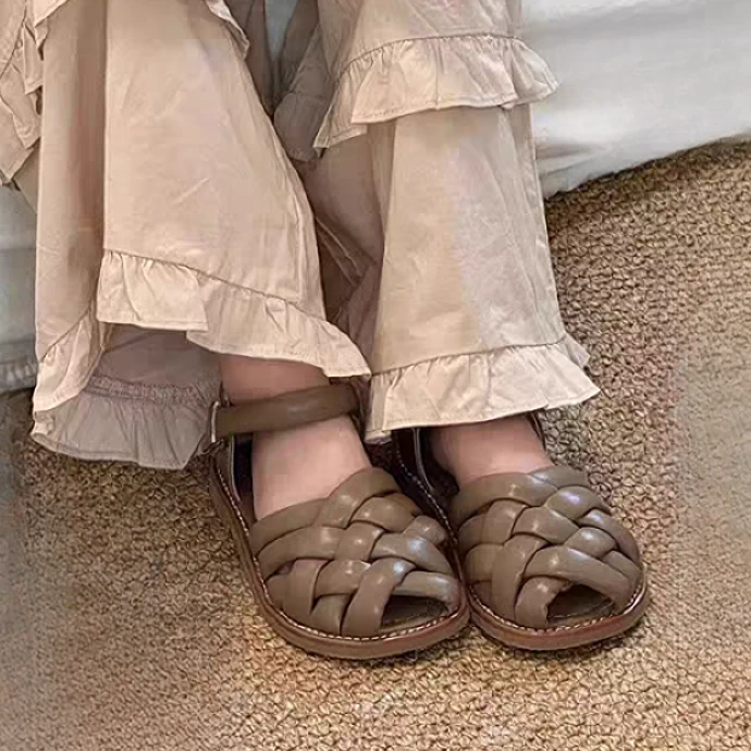 【新疆包邮26-33码】69735 包头凉鞋 夏季男女童休闲防滑软底凉鞋