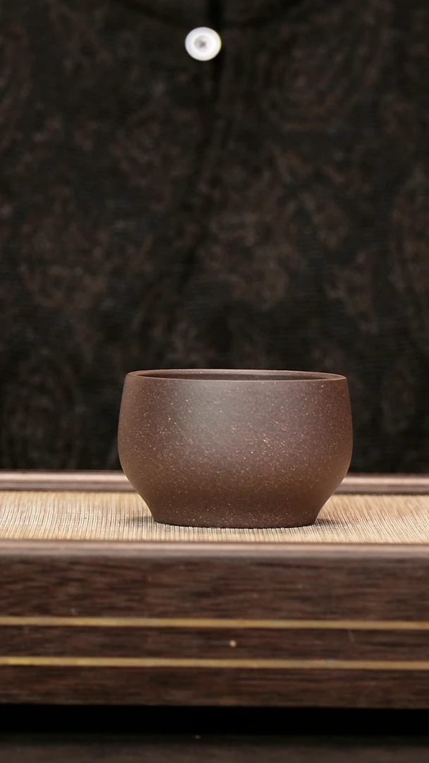 茶杯紫砂原矿天青 金箔杯