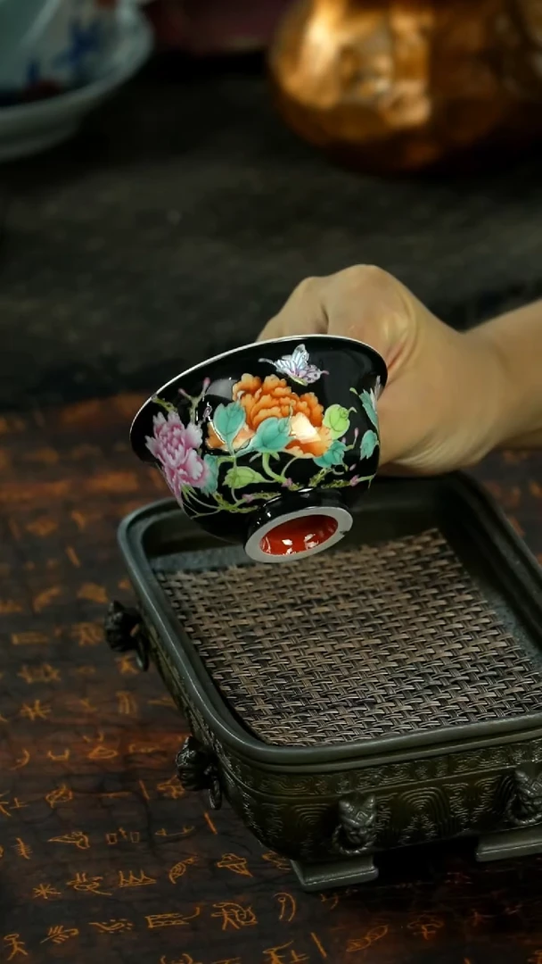 千款景德镇手绘茶具直接炸