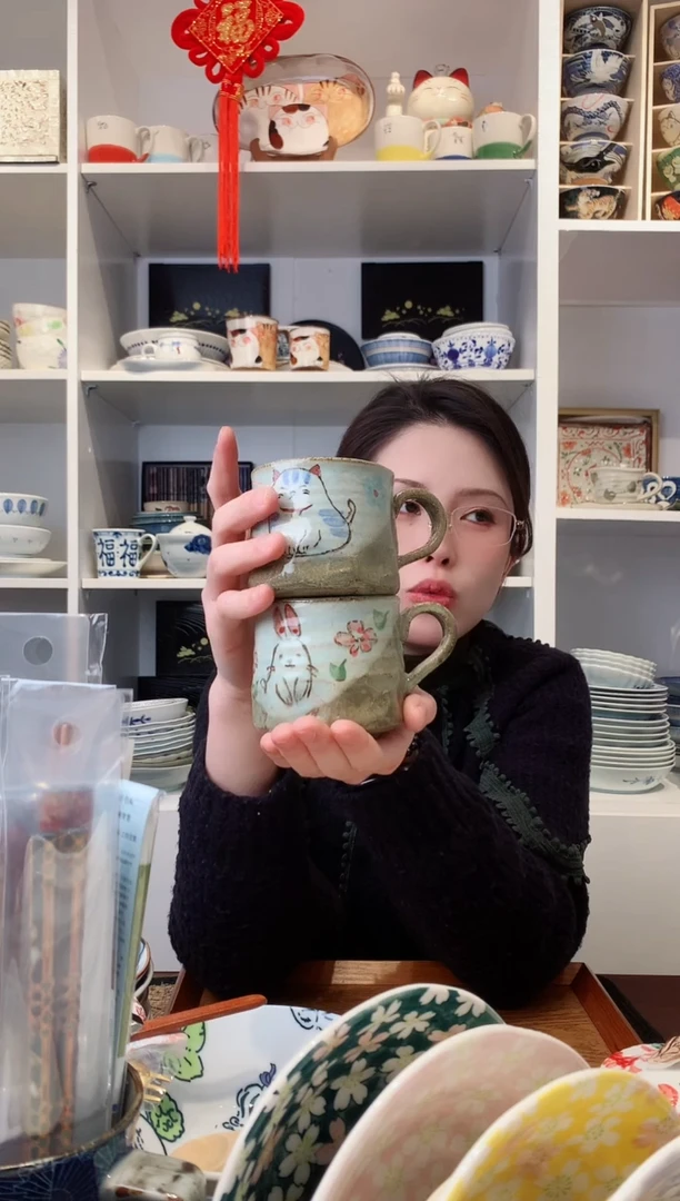 【闪购商品】不锈钢两个猫咪两个兔子