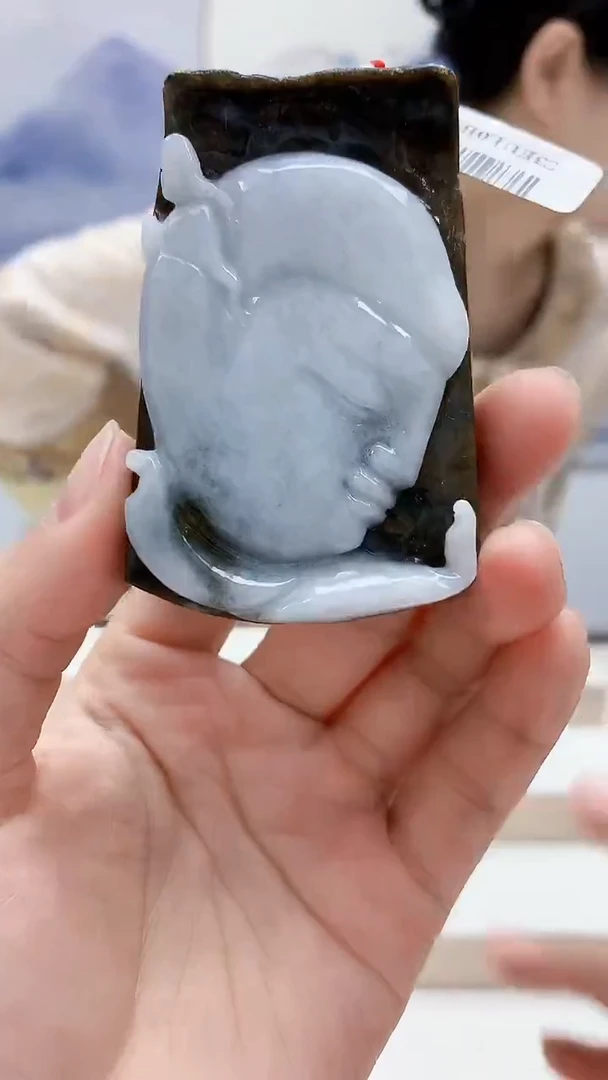 未镶嵌定制翡翠4812lr-毛货挂件63