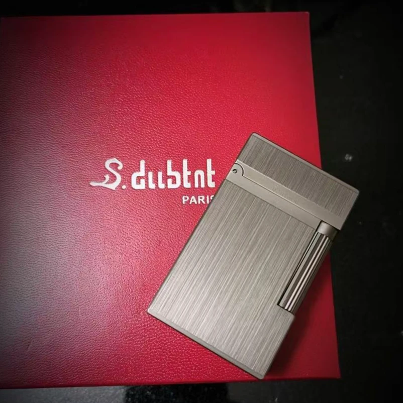 S.dubtnt法国都柏特充气朗声打火机正品黄铜精美礼品钛色拉丝