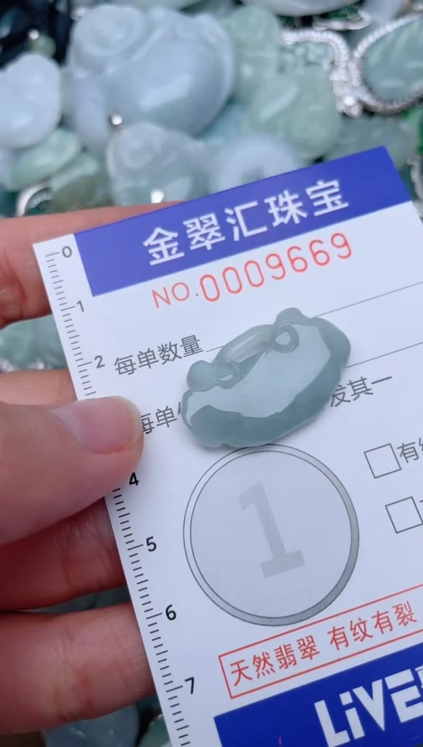 翡翠未镶嵌颈饰9669