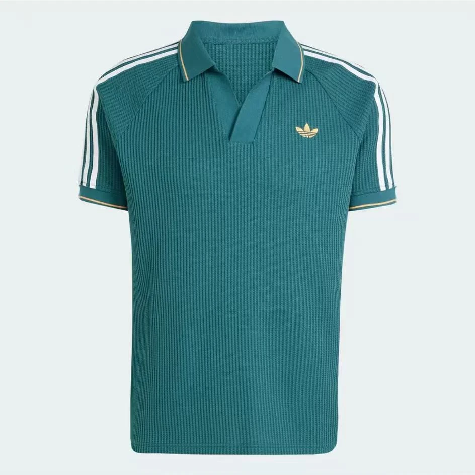 【滔搏联动】Adidas阿迪达斯经典华夫格针织运动短袖POLO衫KC0691