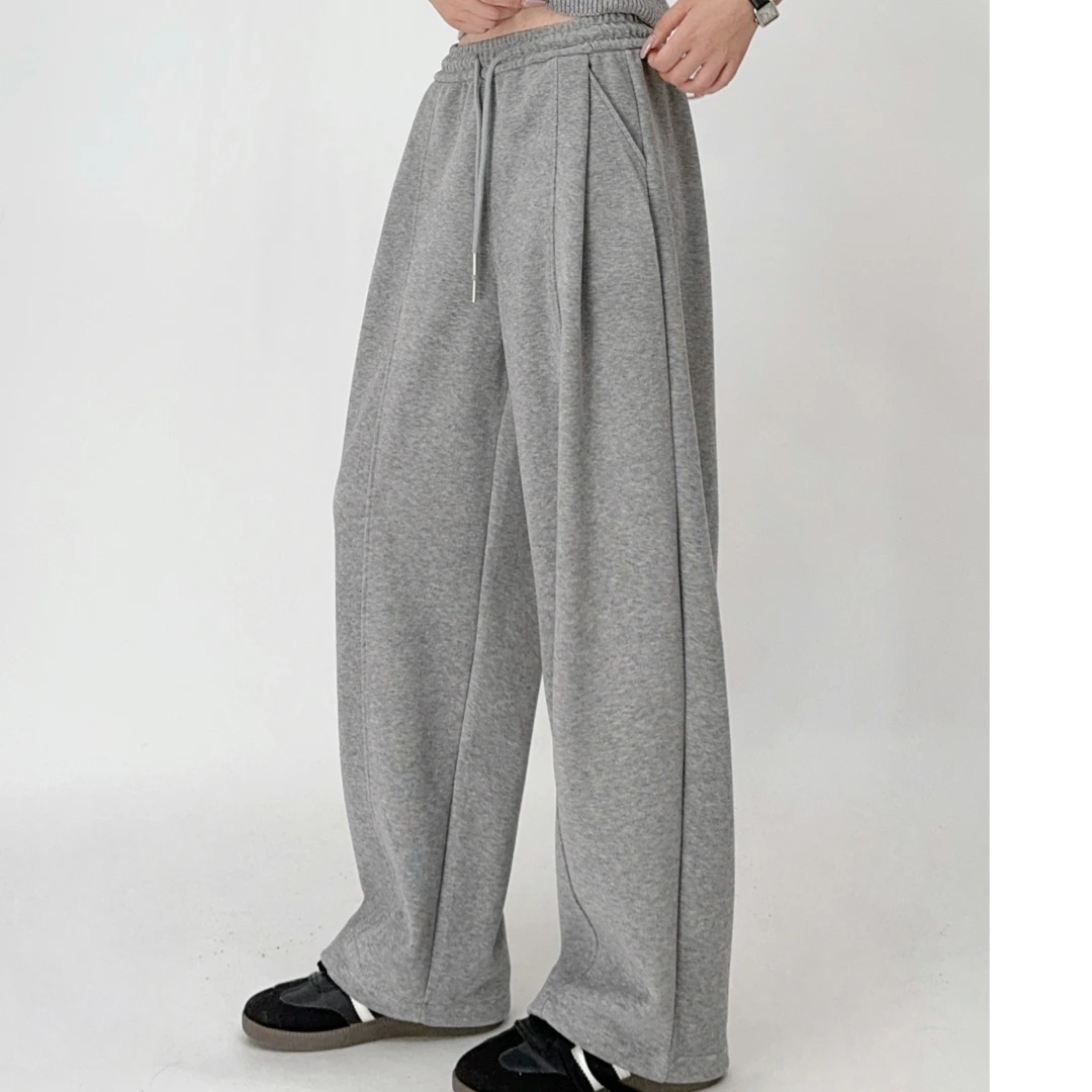 春季毛巾裤直筒宽松5961