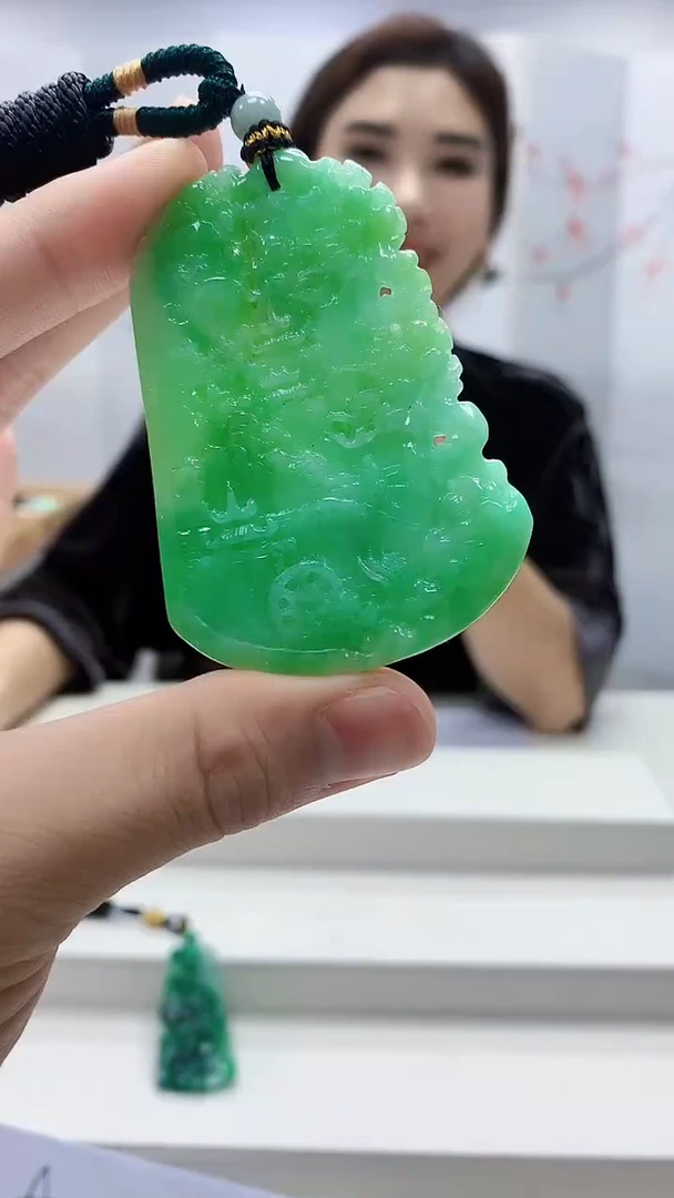 定制翡翠未镶嵌4829bb-毛货挂件42