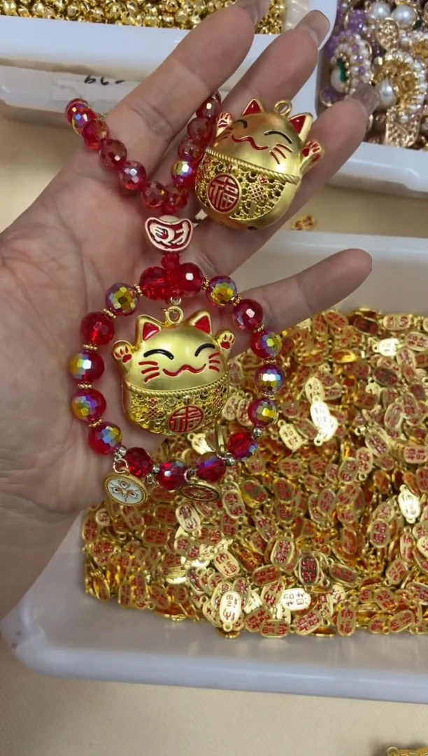 锌合金1618金色小财迷配件2个