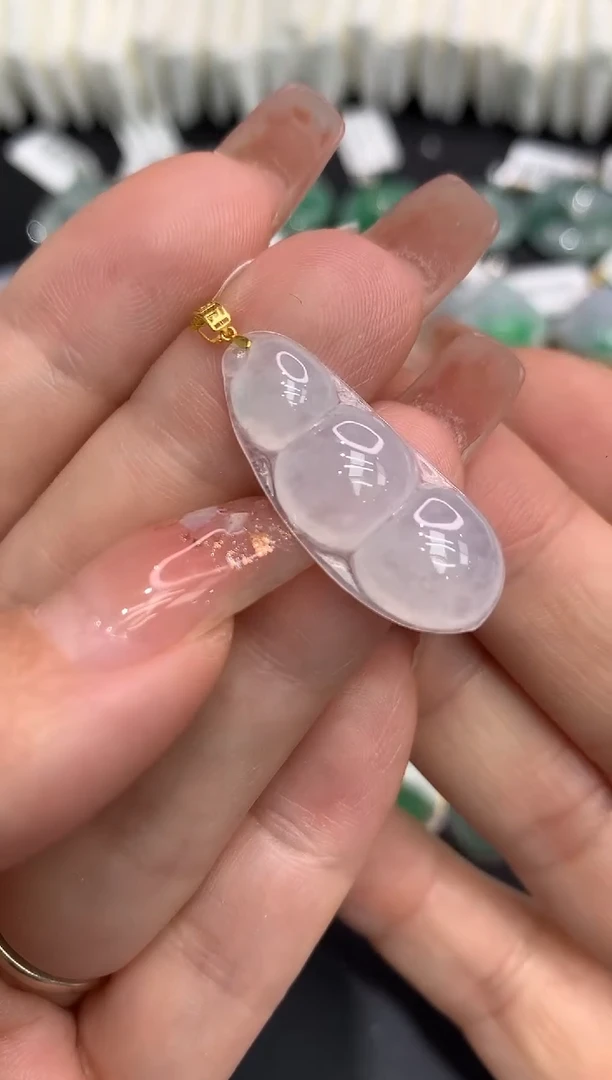 吊坠(不含链)18K金镶嵌翡翠111111111111