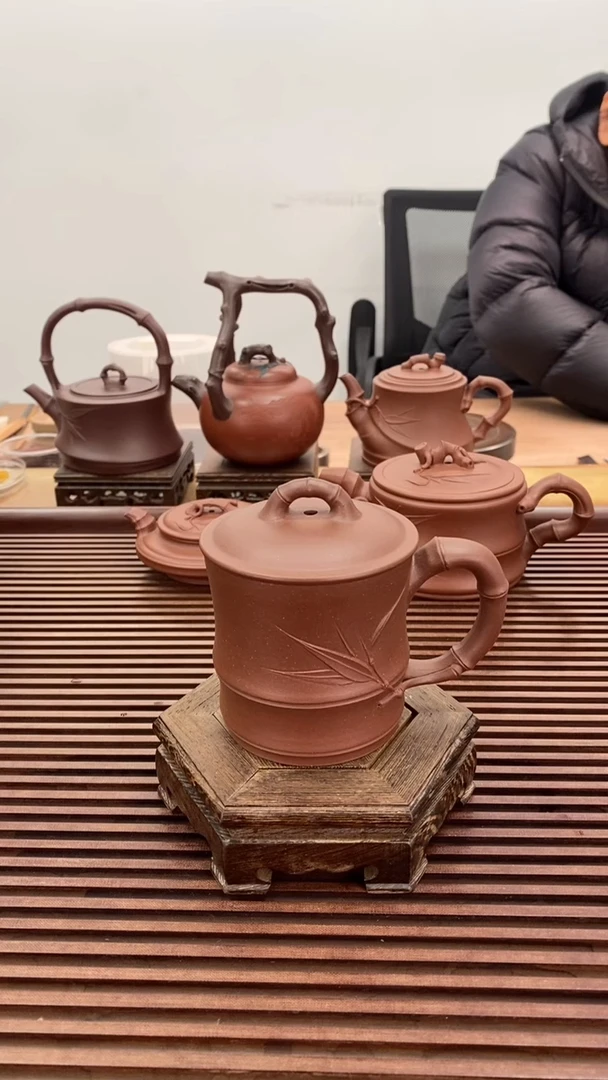 茶壶紫砂福利竹节杯180毫升