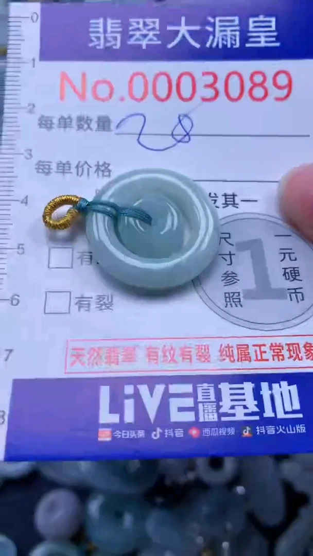 翡翠未镶嵌吊坠(不含链)3089