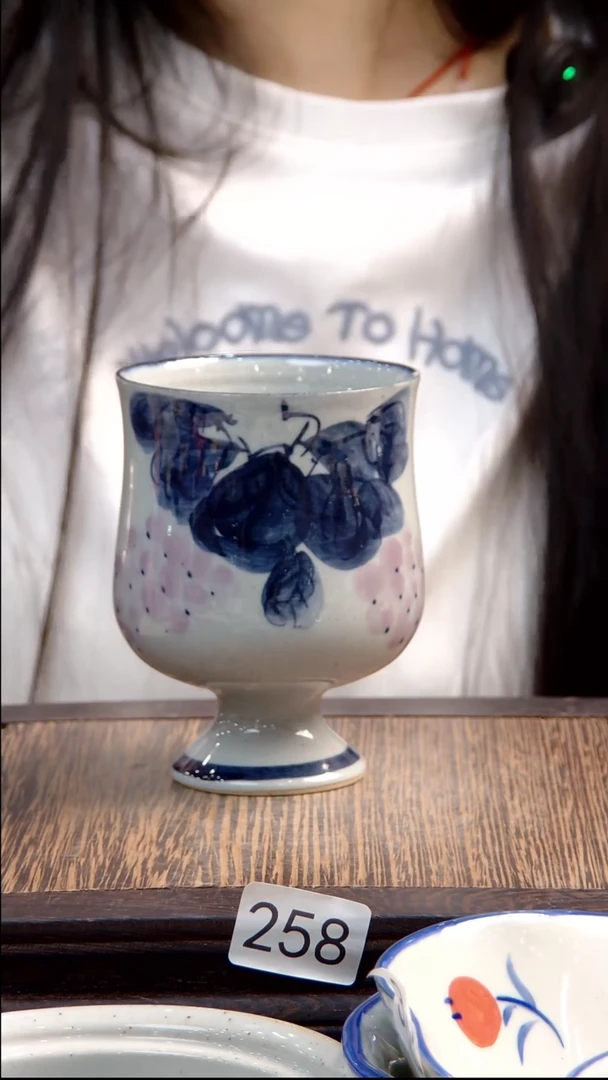 杯子景德镇陶瓷手绘258