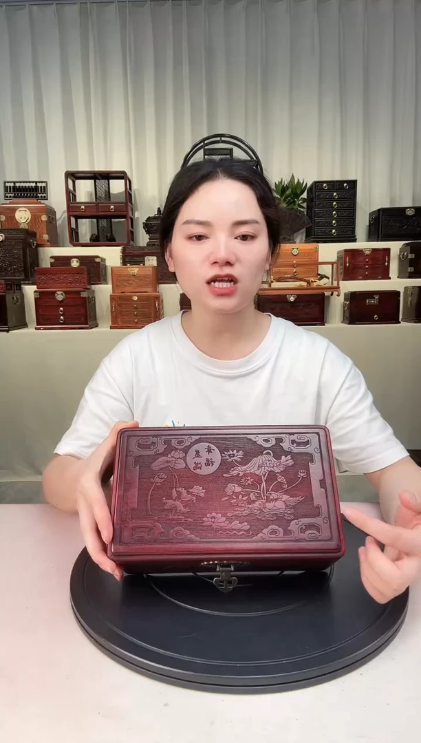 紫檀木类端景台幸福美满