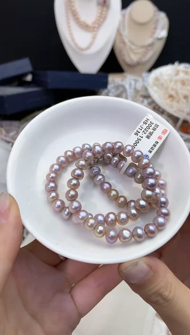 【闪购商品】淡水珍珠13未镶嵌强光*炫彩珍珠项链