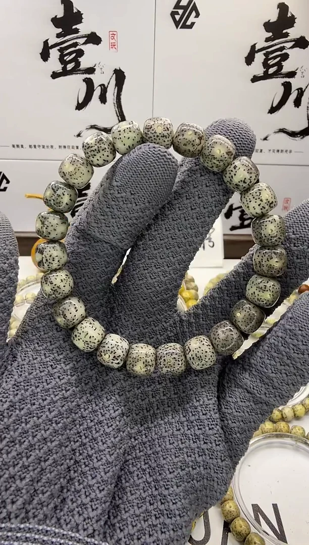 手串星月菩提10/9  石玉料 星点货  同枝果  59