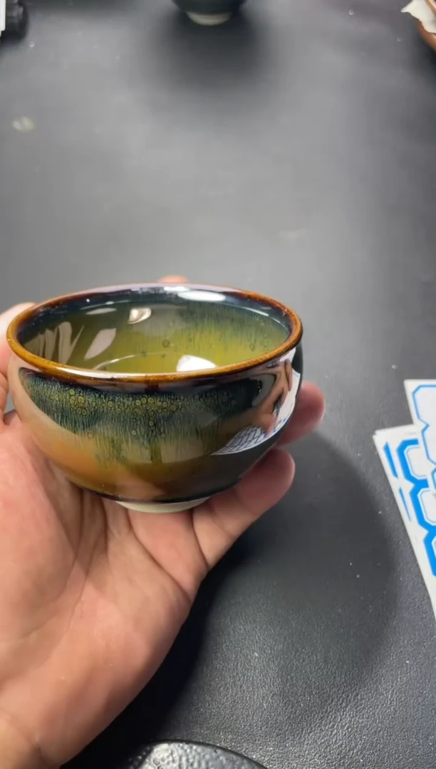 茶盏55叶紫建盏叶紫