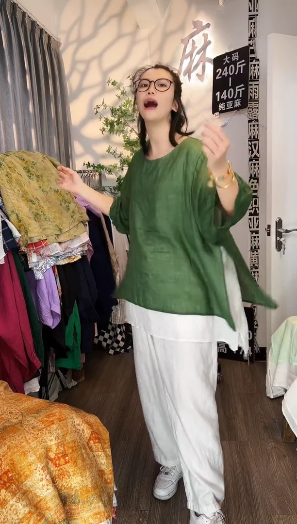 亚麻大码女装系列。140斤-240斤
