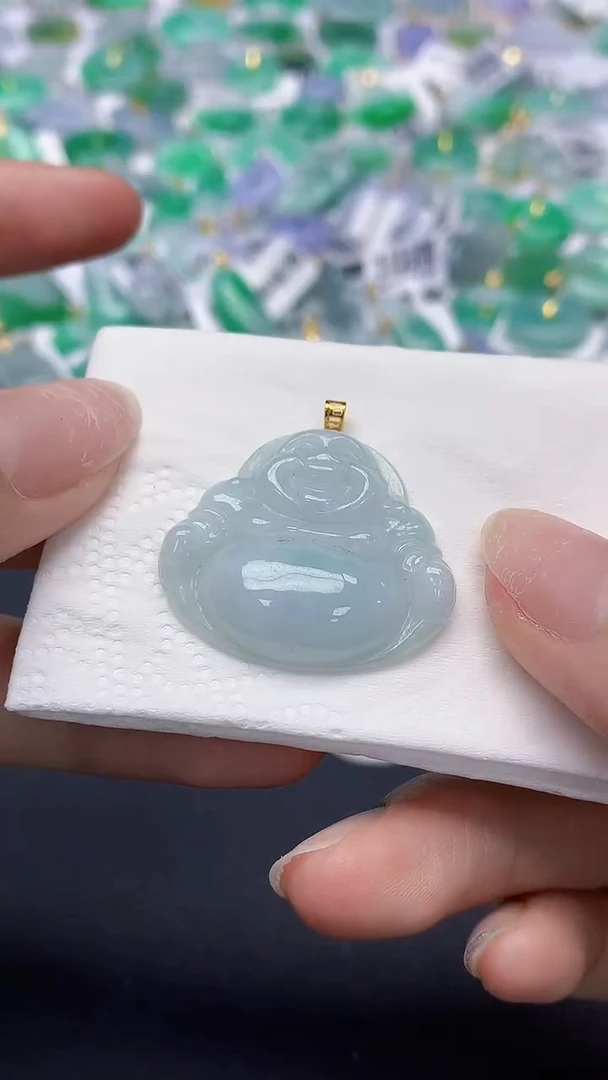翡翠未镶嵌颈饰天然缅甸a货翡翠