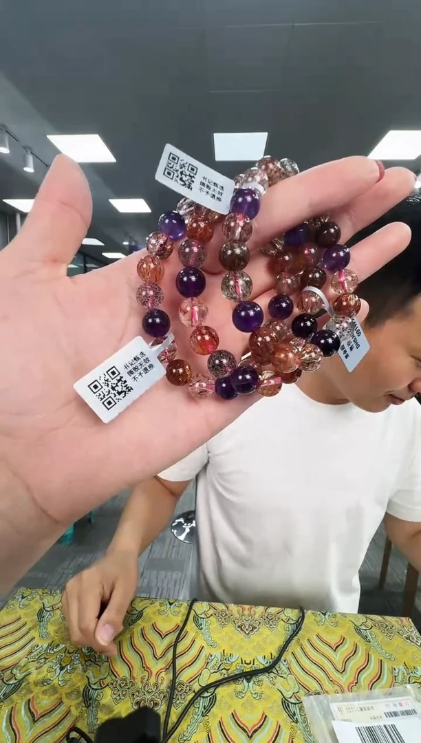 水晶手链未镶嵌6091CK 约9mm多样式发一件