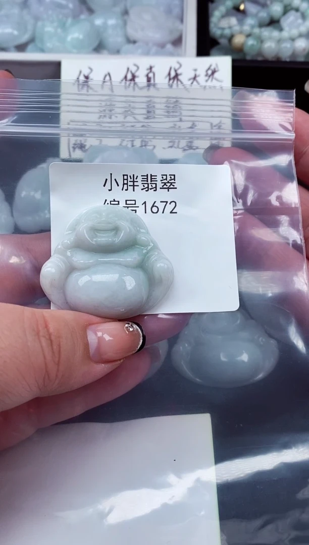 颈饰未镶嵌翡翠天然A货翡翠1672