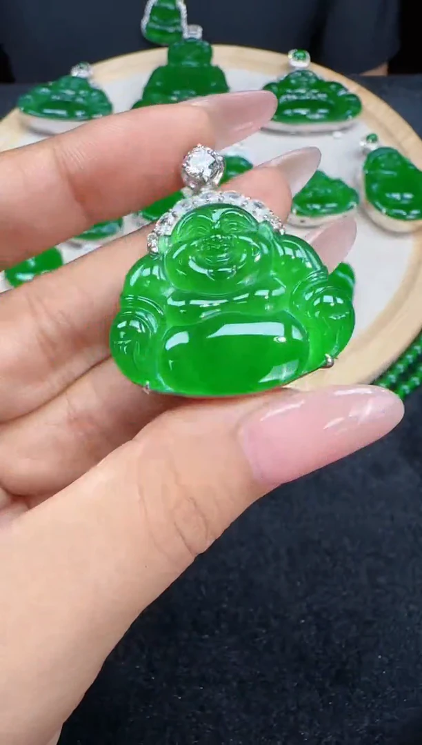 未镶嵌定制翡翠翡翠吊坠67