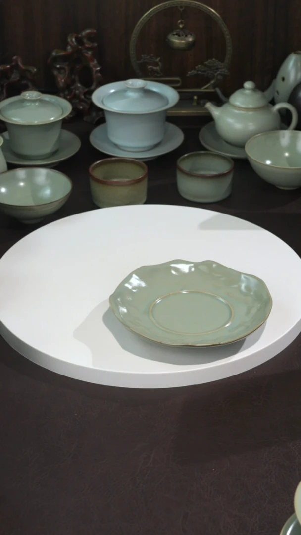 无*?宣宝汝瓷原矿原釉手工作品瑕疵